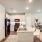 Standard White Kitchen with Island and Stools