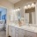 Bathroom with White Cabinets and Double Sinks